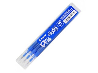 Serdenis Pilot Frixion 0.7mm, zila tinte, iepakojumā 3 gab.