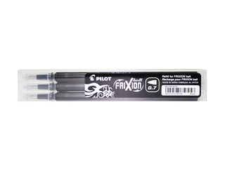 Refill Pilot Frixion 0.7mm, black, 3 pcs. in pack