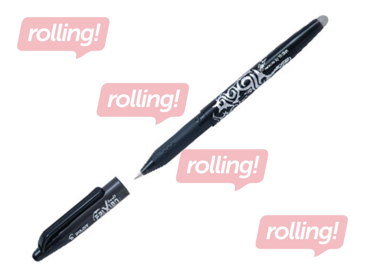 Kuulotsaga pastapliiats Pilot Frixion, kustutatav, 0.7mm, must