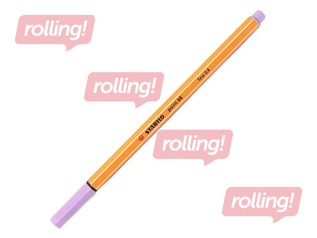 Tintenpen Stabilo Point, helelilla