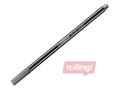 Tintenpen pen Stabilo 68 metallik, 1mm, hõbe