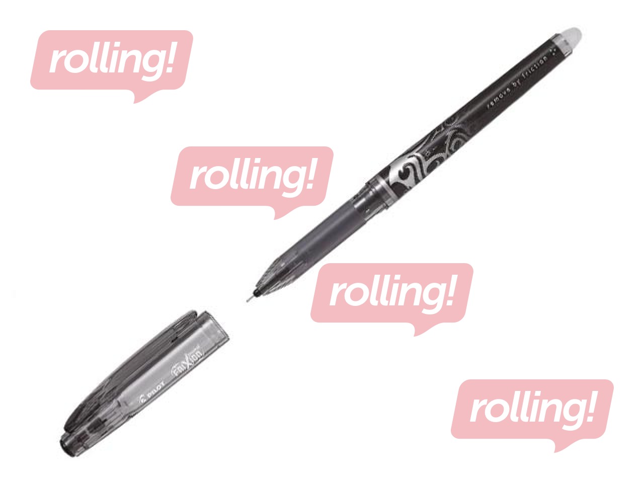 PROMO Kuulotsaga pastapliiats Pilot Frixion Point, kustutatav, 0.5mm, must