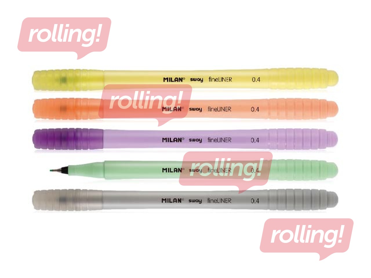 Набор маркеров Milan, SWAY, Pastel, 0.4mm, 5 цветов