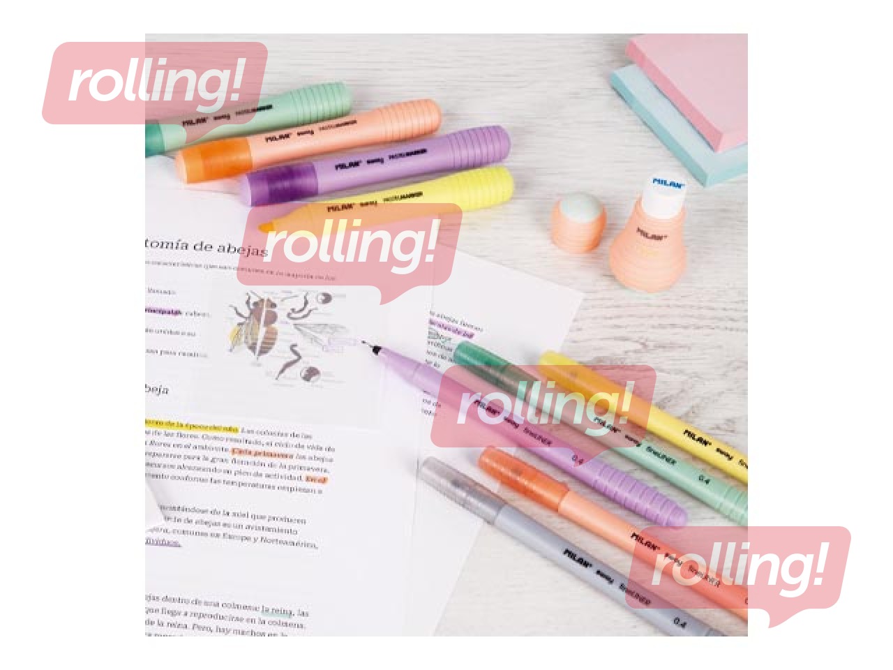 Набор маркеров Milan, SWAY, Pastel, 0.4mm, 5 цветов