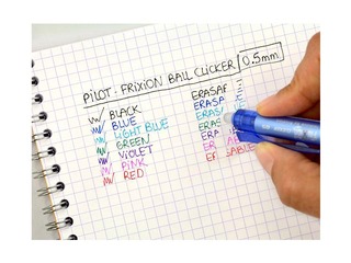 Kuulotsaga pastapliiats Pilot Frixion Clicker, kustutatav, 0.5mm, punane