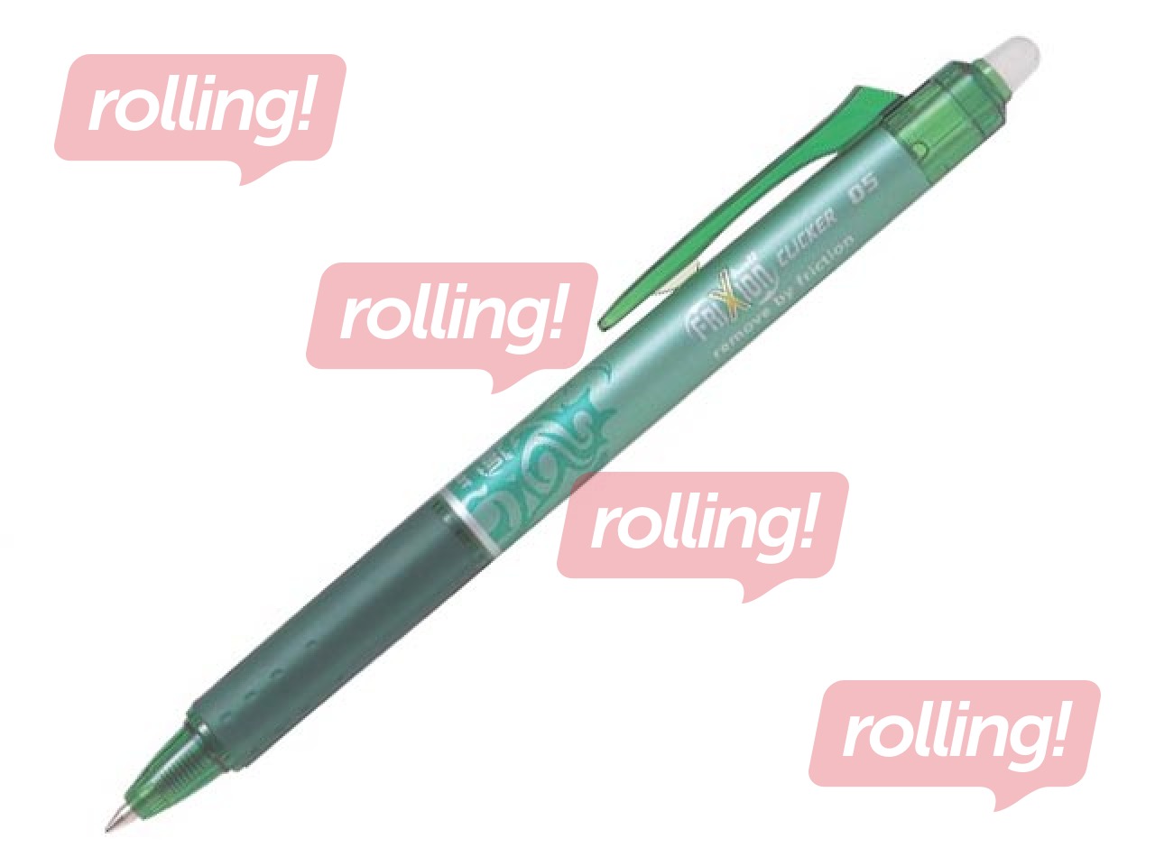 Kuulotsaga pastapliiats Pilot Frixion Clicker, kustutatav, 0.5mm, roheline