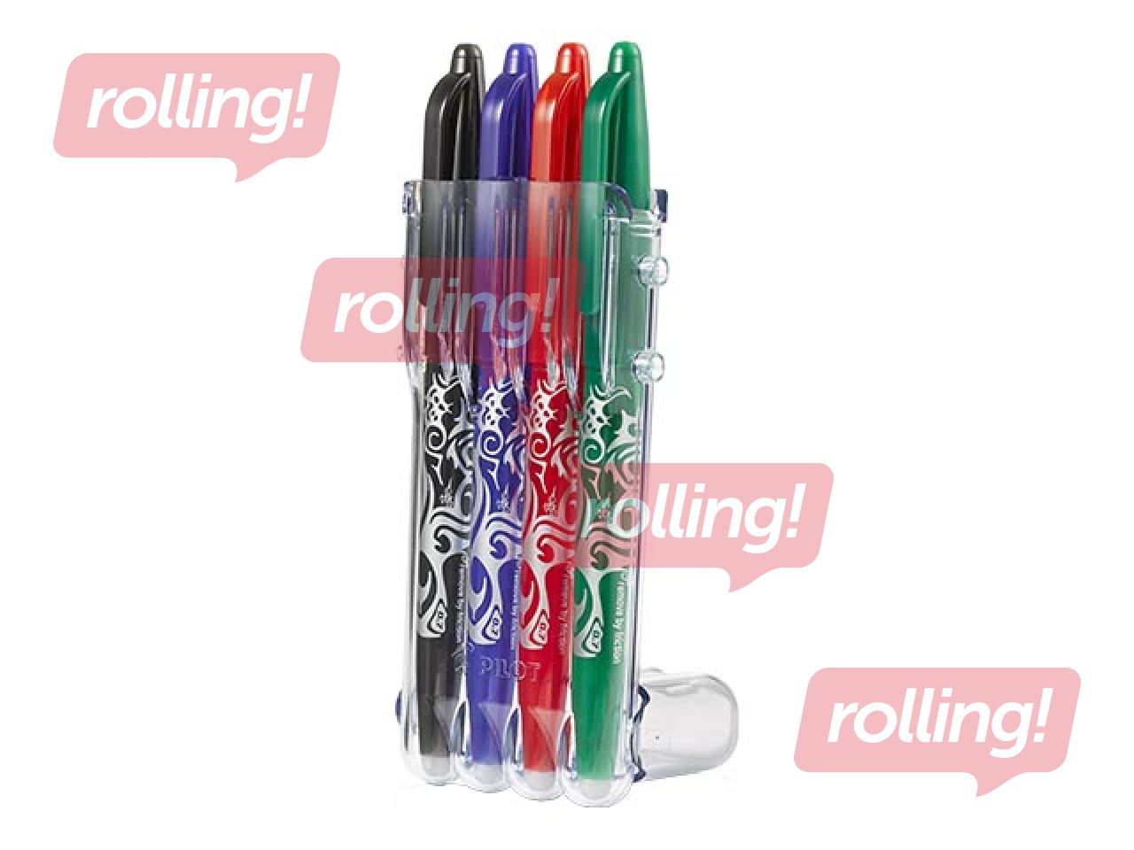 Pastapliiatsite komplekt Pilot Frixion Clicker, kustutatav, 0.7mm, 4 värvi