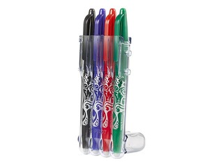 Pildspalvu rolleru komplekts Pilot Frixion Clicker, dzēšamas, 0.7mm, 4 krāsas
