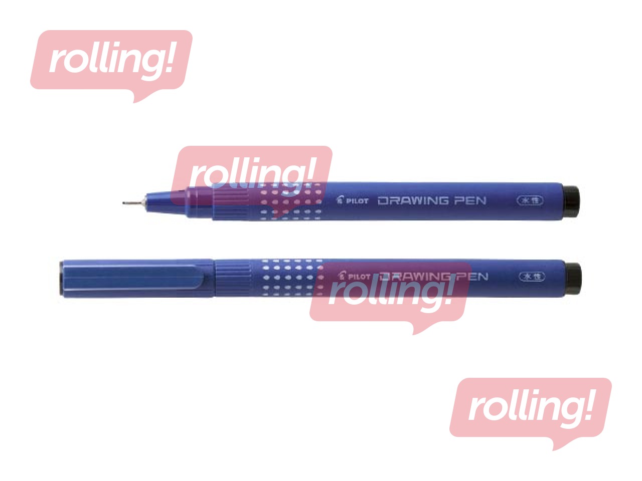 Flomāsterpildspalva Pilot Drawing Pen 02, 0.35mm, melna