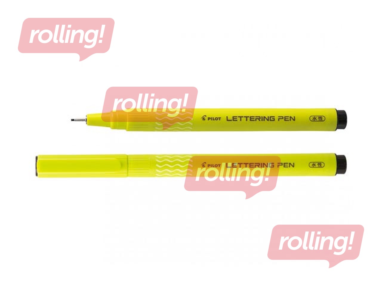 Flomāsterpildspalva Pilot Lettering Pen, 0.3-1.0mm, melna