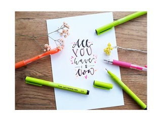 Маркер-ручка Pilot Lettering Pen, 0.3-1.0мм, черный