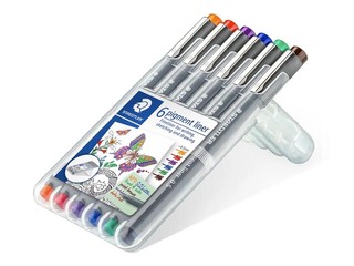 Fineliner set STAEDTLER, 0.5mm, 6 colours