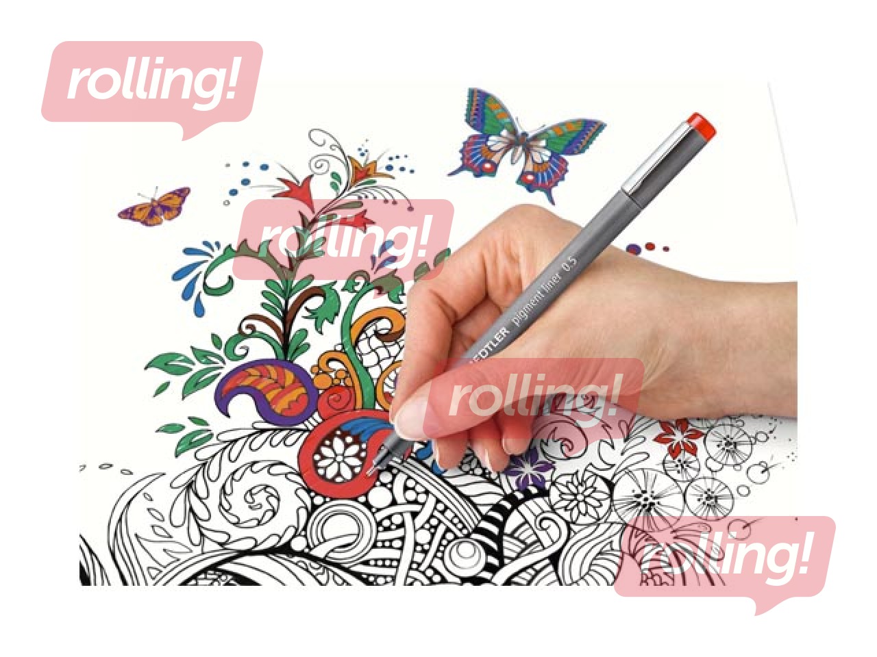 Fineliner set STAEDTLER, 0.5mm, 6 colours