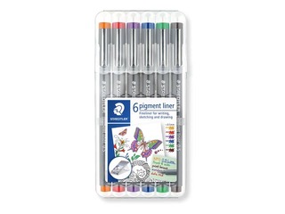Peenmarkerite komplekt STAEDTLER, 0,5 mm, 6 värvi