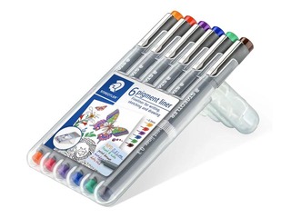 Fineliner set STAEDTLER, 0.3mm, 6 colours