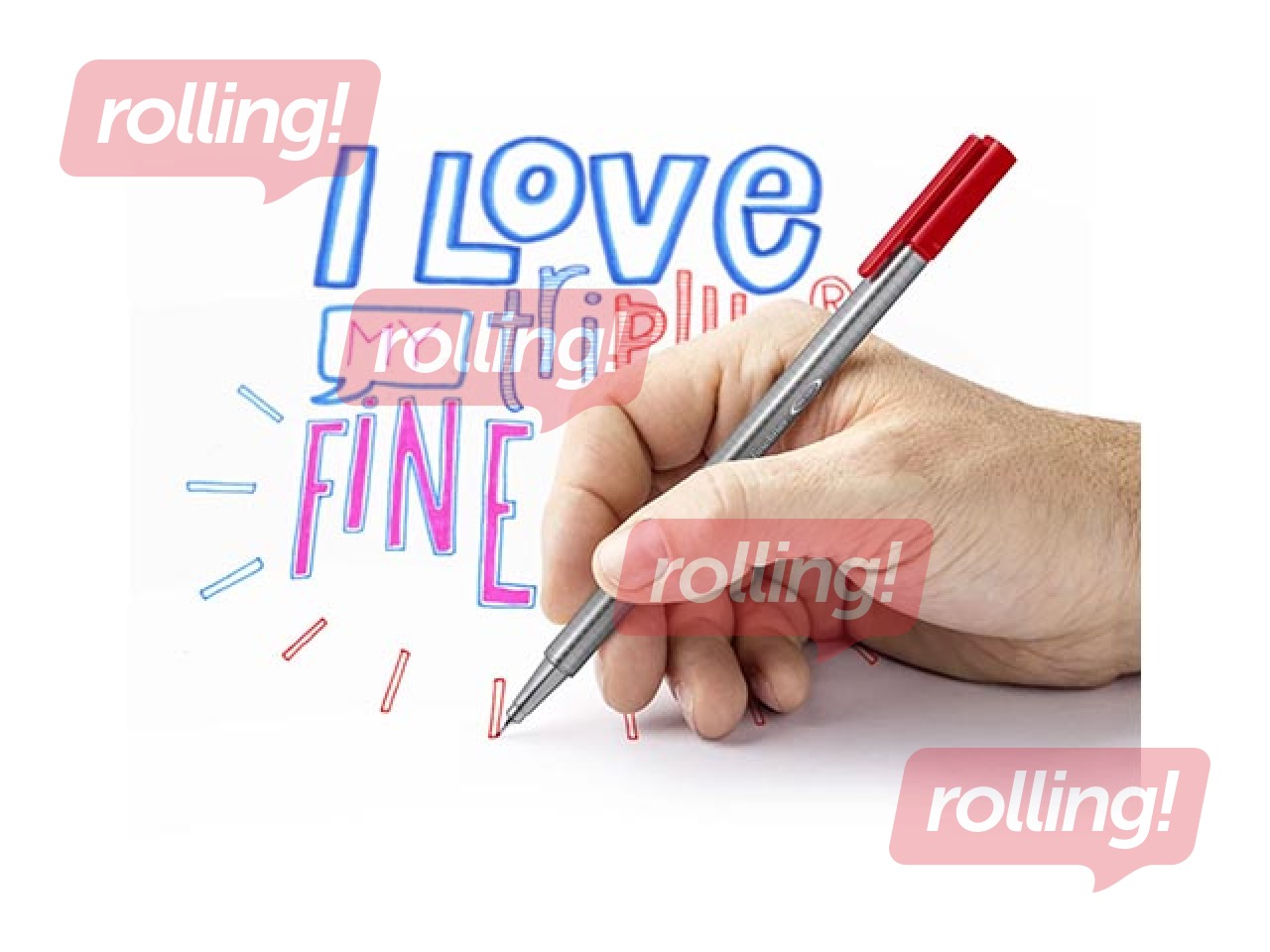 Fineliner pencil case STAEDTLER TRIPLUS fineliner 334, 0.3mm, 20 colours