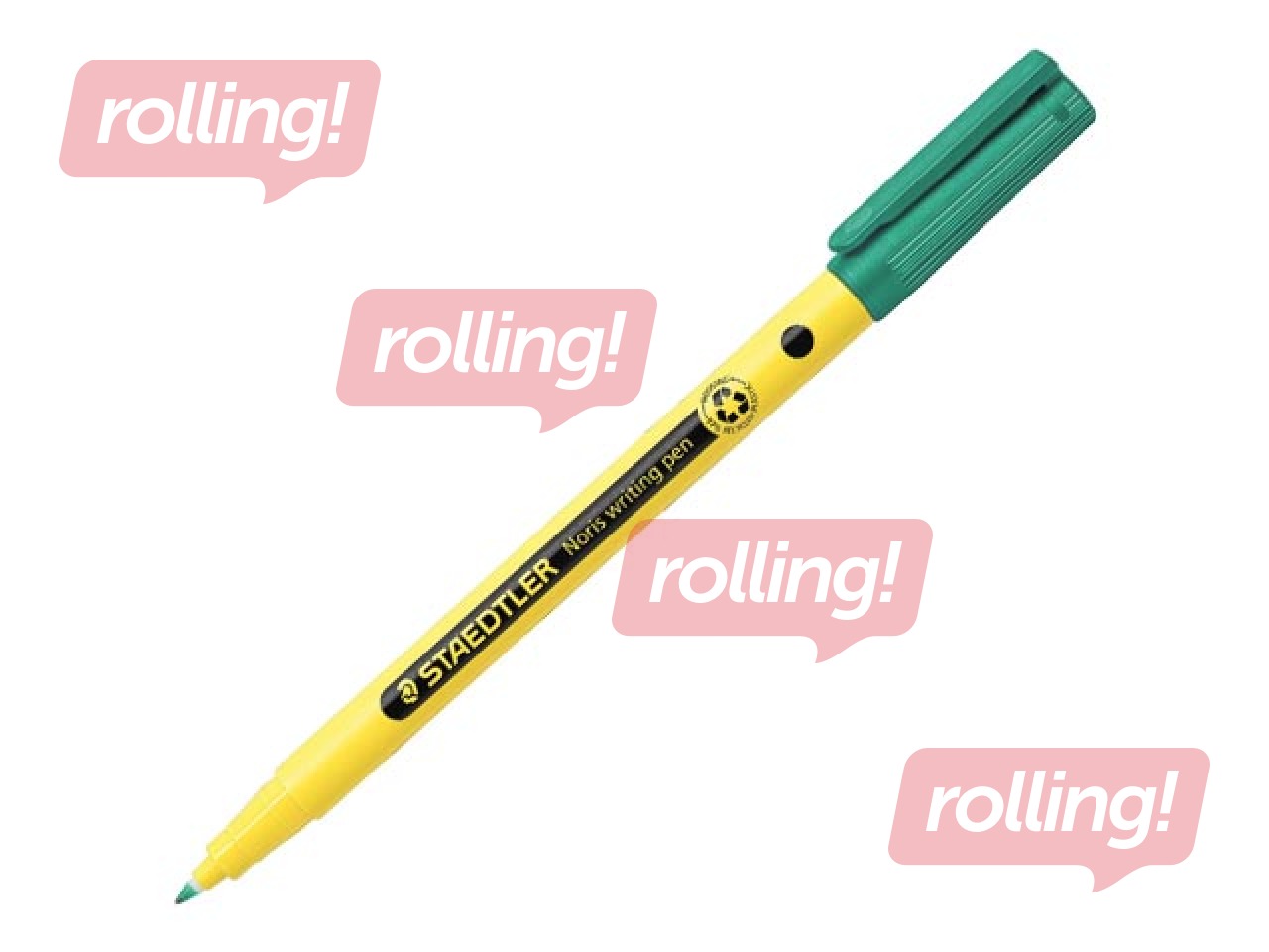 Fineliner Staedtler Noris 307, 0.6mm, roheline