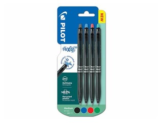 PROMO Külluslik rolleripliiatside komplekt Pilot Frixion Ball Plus, kustutavad, 0.7mm, 4 värvi