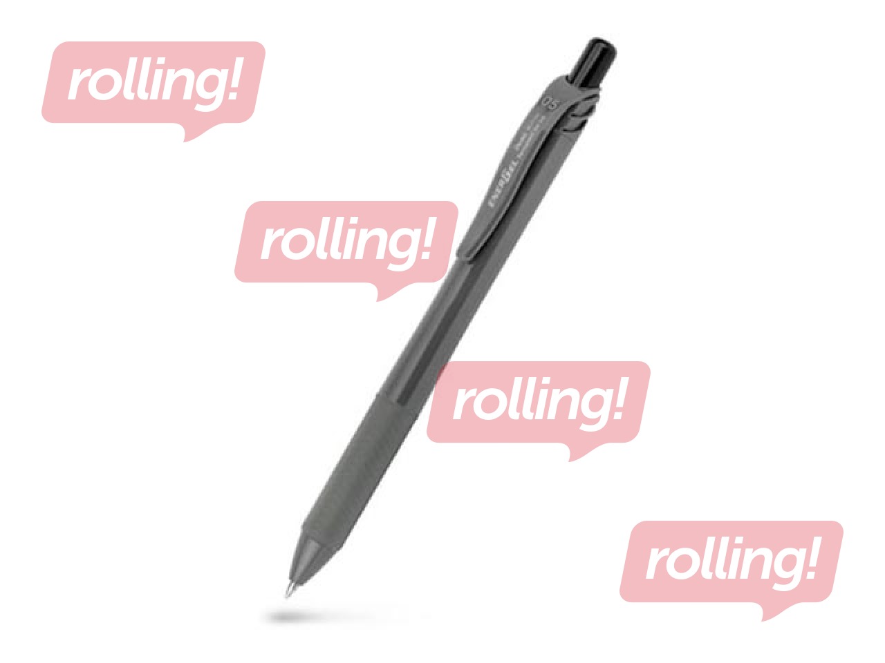 Роллерная ручка Pentel, Document Pen, BLP105, черная, 0.5mm