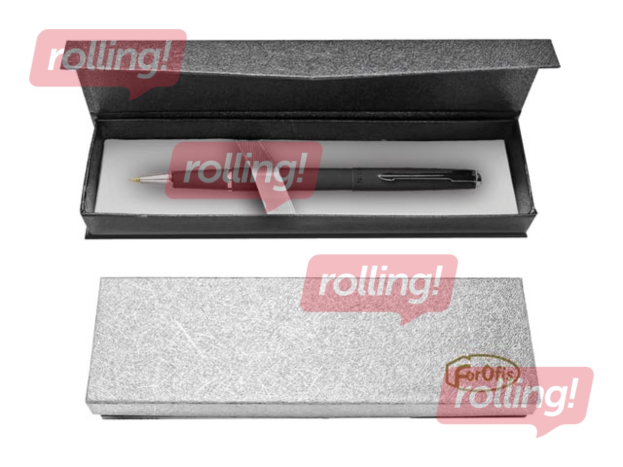 Rollerpliiats Forofis kinkekarbis, must, sinine tint, 0.5mm