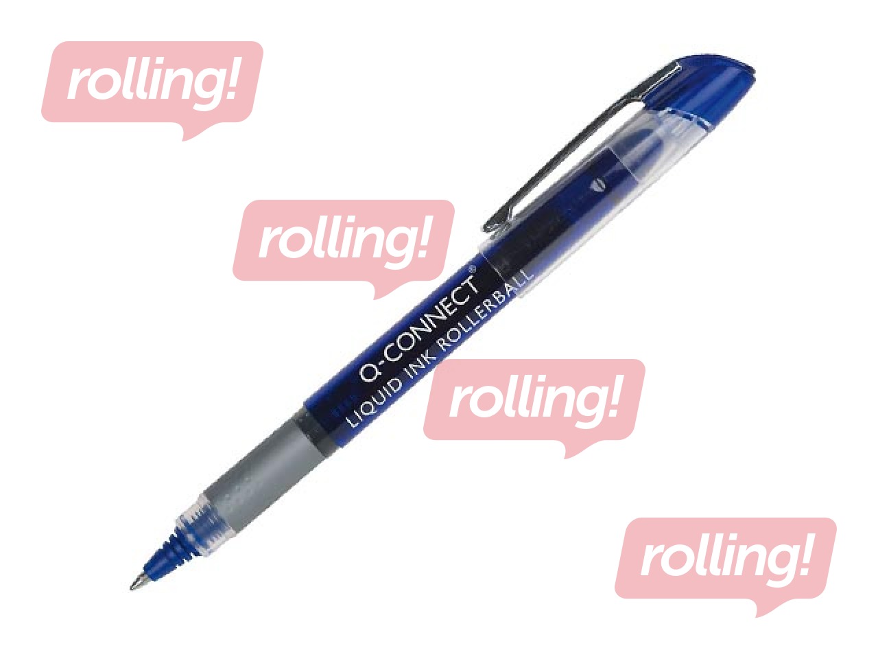 Rolleris Q-Connect, zils, 0.5mm