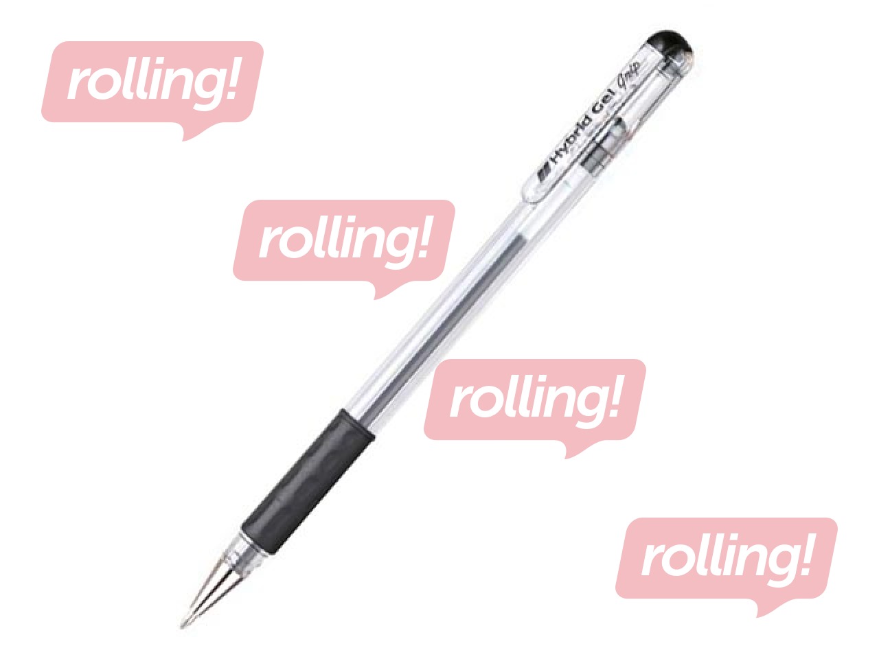 Geelpliiats Pentel Hybrid Grip K116, must