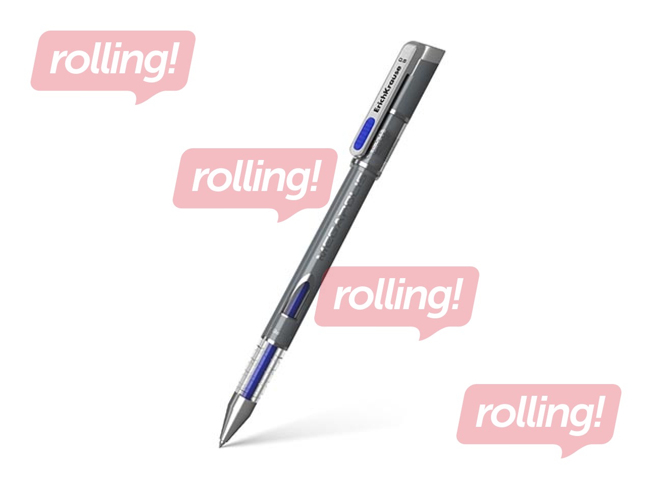 Gel ink pen ErichKrause Megapolis, blue