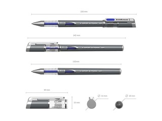 Gel ink pen ErichKrause Megapolis, blue