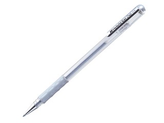 Gel ink pen Pentel Hybrid Grip K118, silver
