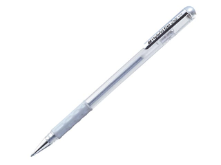 Гелевая ручка Pentel Hybrid Grip K118, серебро