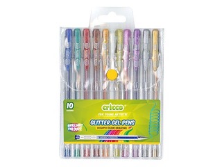 Gel pen set Cricco Glitter, 10 pcs.