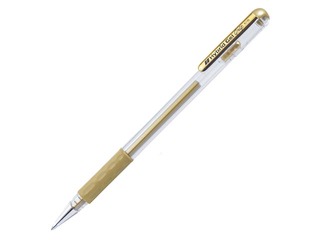 Gel ink pen Pentel Hybrid Grip K118, gold
