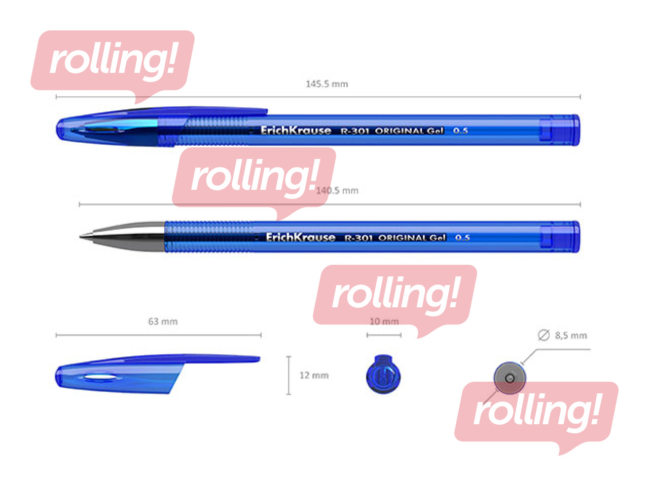 Geelpliiats ErichKrause R-301 Original, sinine