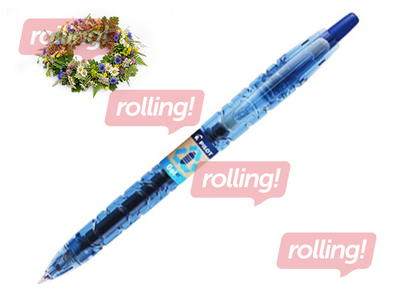 Geelpliiats Pilot B2P, sinine, 0.5mm +Jaanipäeva kingitus!