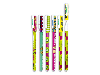 Ручка гелевая стирающаяся Centrum FRUITS, 0.5мм, синяя