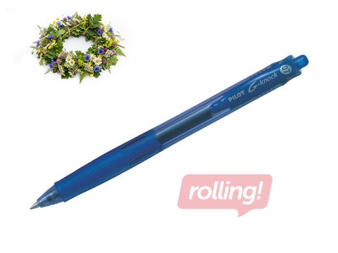 Geelpliiats Pilot G-Knock, 0.7mm, sinine +Jaanipäeva kingitus!