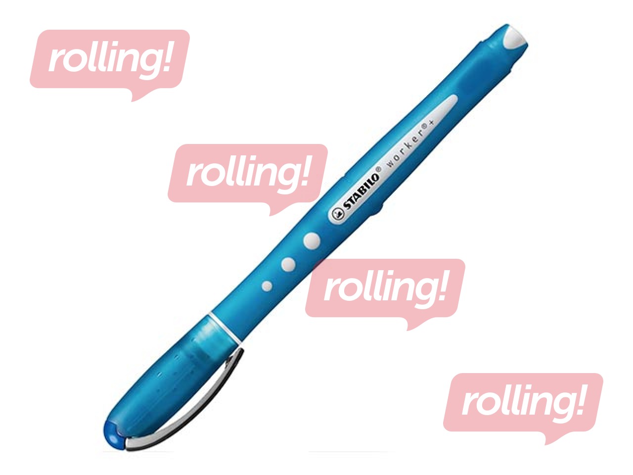 Geelpliiats Stabilo worker+ värvilinel, 0.5mm, sinine