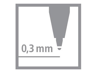 Geelpliiats Stabilo worker+ finel, 0.3mm, sinine