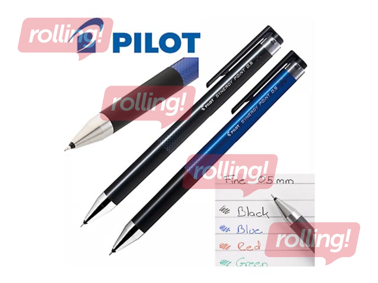 Geeli pliiats Pilot, Synergy Point, must tint, 0.25mm