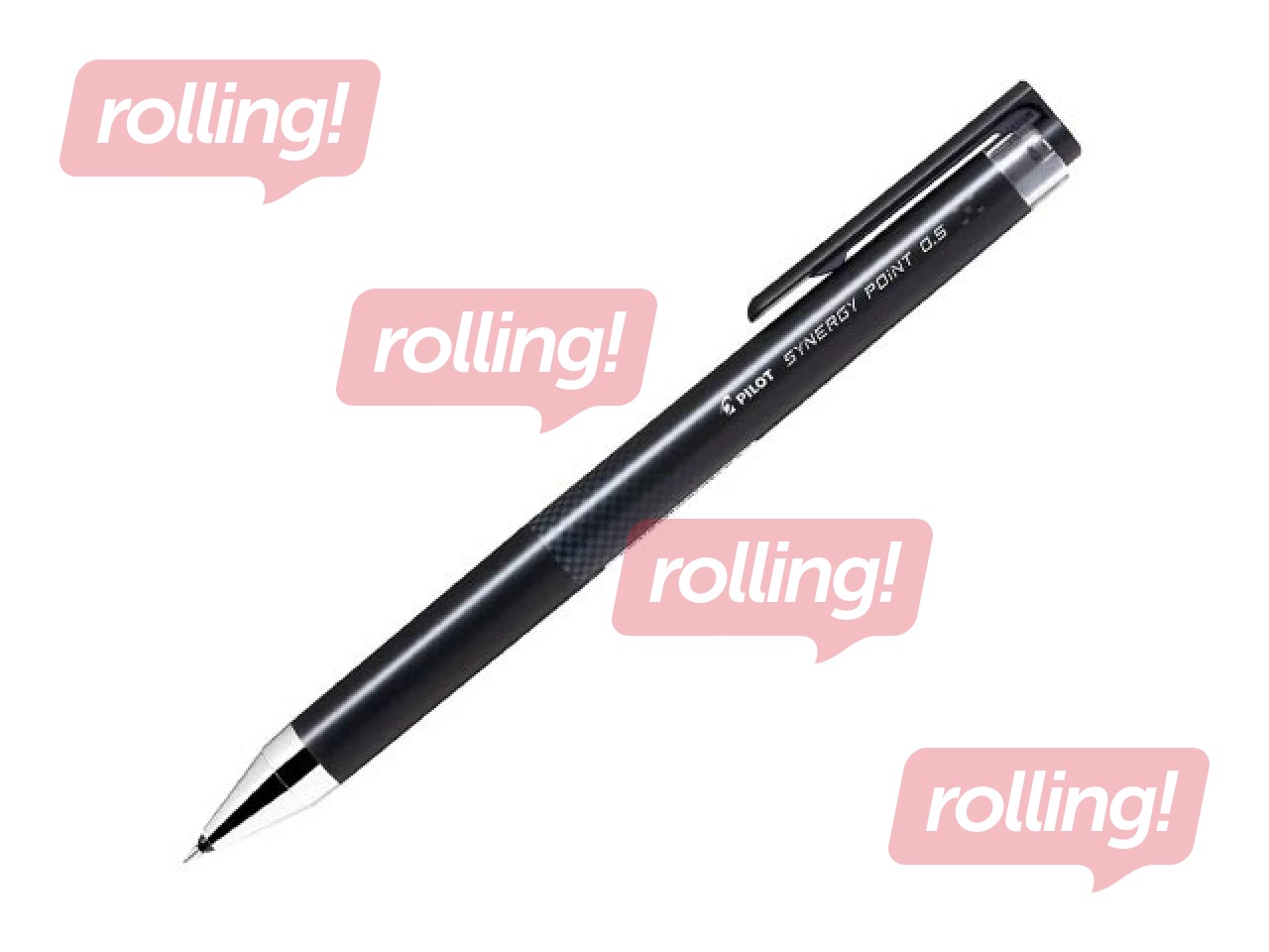 Gēla pildspalva Pilot, Synergy Point, melna tinte, 0.25mm