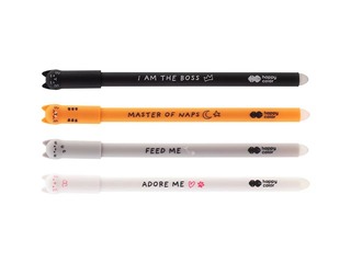 Гелевая ручка Happy Color, Kitty, стираемая, синяя чернила, 0.5мм