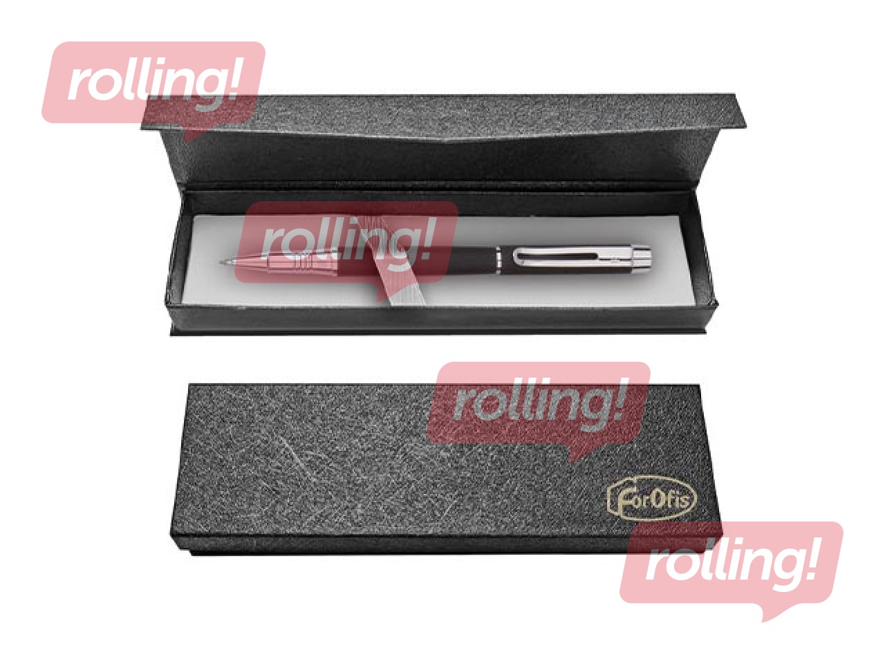 Geelpliiats kinkekarbis Forofis, must, sinine tint, 0.5mm