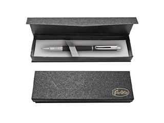 Gēla pildspalva Forofis dāvanu kastē, melna, zila tinte, 0.5mm