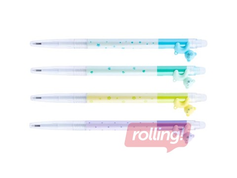 Geelpind Happy Color, Hello Bears, Pastel, kustutatav, sinine tint, 0.5mm