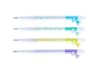 Gēla pildspalva Happy Color, Hello Bears, Pastel, dzēšama, zila tinte, 0.5mm