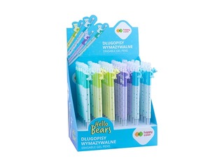 Гелевая ручка Happy Color, Hello Bears, Pastel, стираемая, синяя чернила, 0.5мм