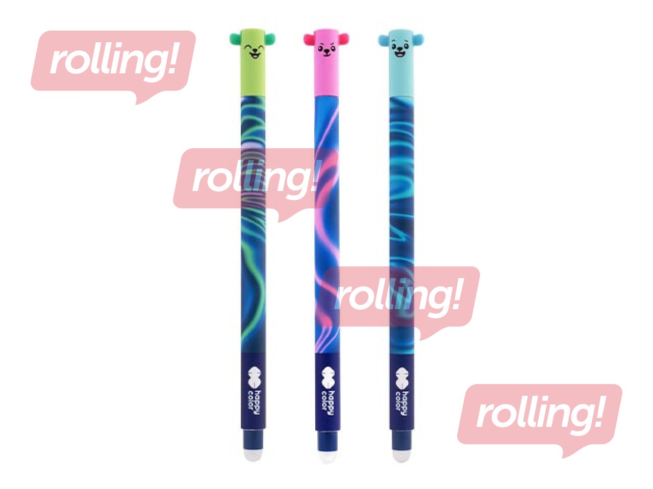 Geelpliiats Happy Color, Magic sky, kustutatav, sinine tint, 0.5mm