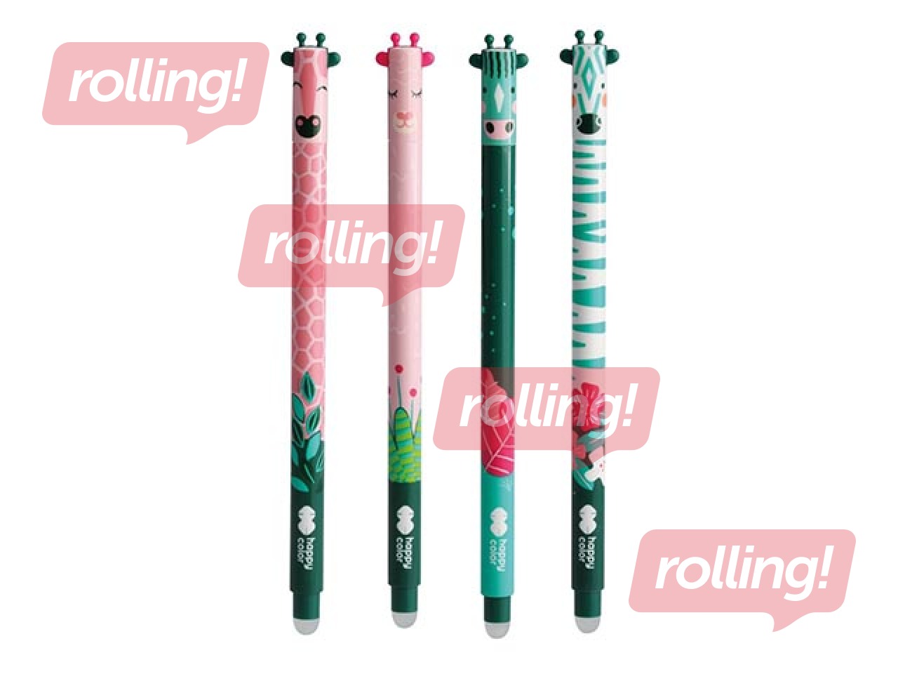 Гелевая ручка Happy Color, African, стираемая, 0.5мм, синяя