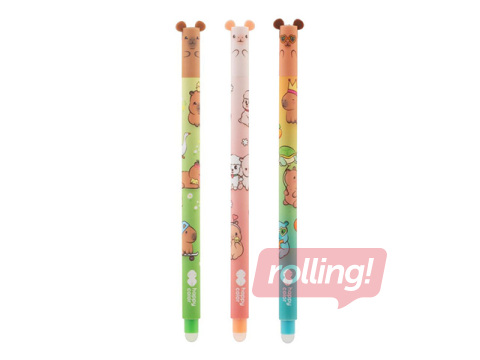 Geelpind Happy Color Capibara, kustutatav, sinine tint, 0.5mm