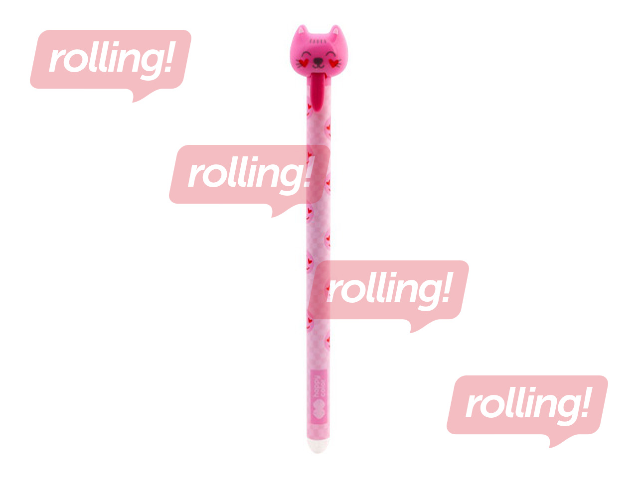 Стираемая гелевая ручка Happy Color Cats, синие чернила, 0.5mm